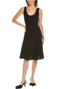 Vince. Women's Tank Dress Black Cotton Sleeveless Knee Length Size XS NWOT